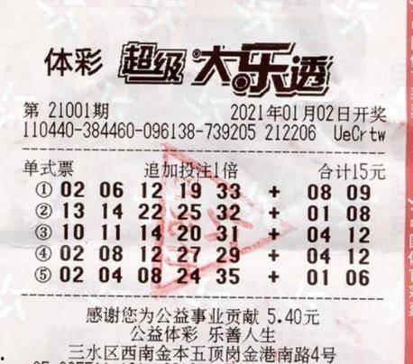 大乐透开奖后中两位,幸运儿喜中两位大奖！