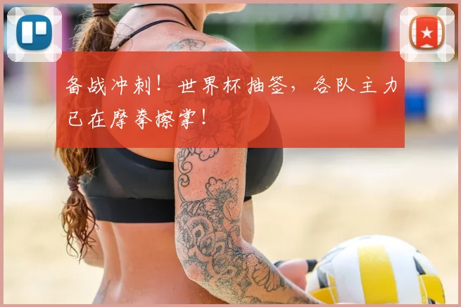 备战冲刺!世界杯抽签,各队主力已在摩拳擦掌!